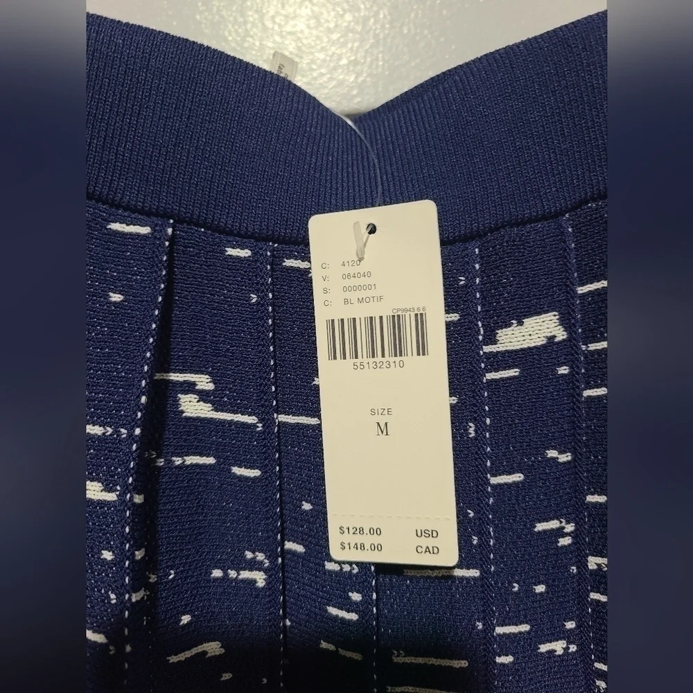 NWT Anthropologie Haven Pleated Knit Midi Skirt size Medium - Picture 3 of 9